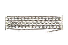 Oxidized Sterling Silver & Labradorite Paris Bracelet