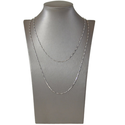Oxidized Sterling Silver Starry Nights Double Diamond Collar Y Necklace
