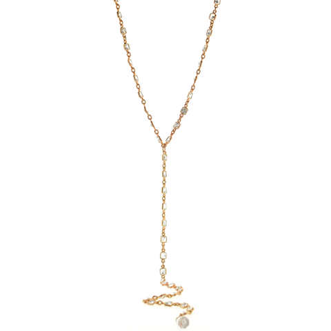 Long Vallauris Necklace in Gold