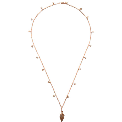 Rose Gold Celestial Diamond Necklace with a Star Charm