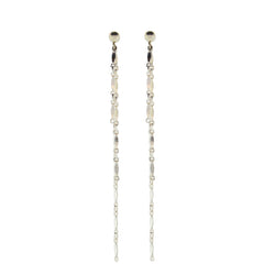 Dainty & Delicate 3 Chain Dangly Earrings in Sterling Silver