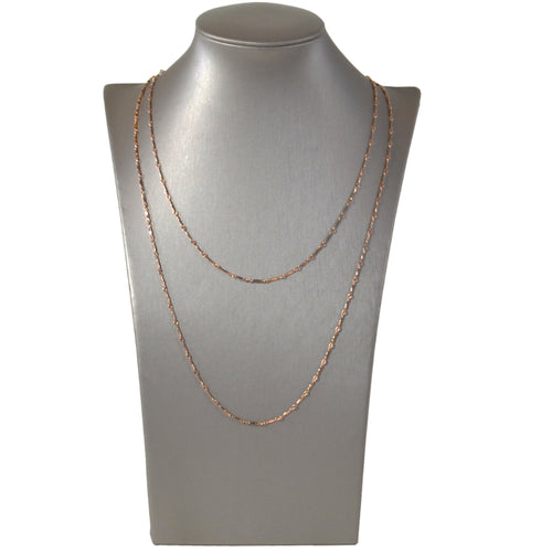 Dainty & Delicate Long Necklace in Rose Gold