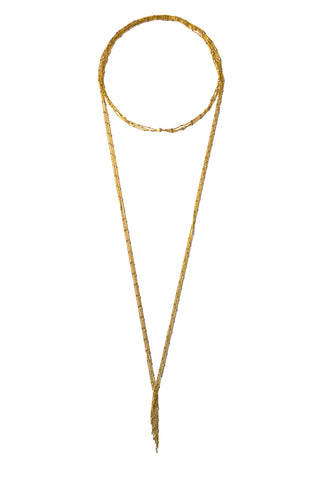 Gold Starry Nights Lariat with Pave Diamond Arrow and Circle Ends