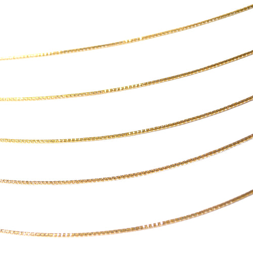 7 Layer Slinky Snake Necklace in Gold