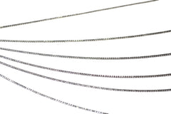 7 Layer Slinky Snake Necklace in Oxidized Sterling Silver