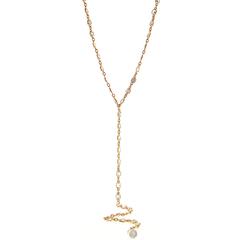 Vallauris Y-Necklace in Rose Gold